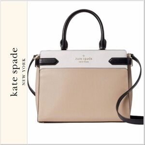 SOLD! kate spade Staci Colorblock Satchel Warm Beige